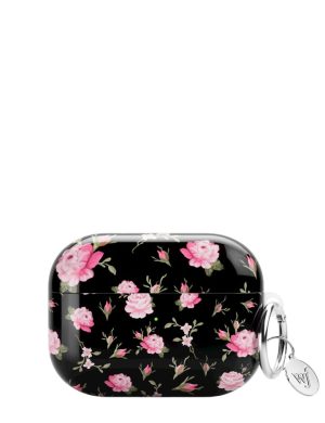 Black and Pink Floral AirPods