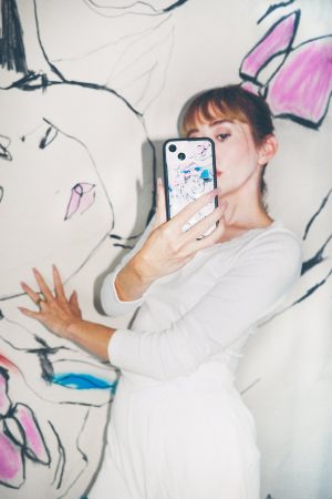 Natalie Krim Horse Girl iPhone Case