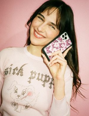 Pink Butterfly iPhone Case