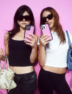 Pink Polka Dots iPhone Case