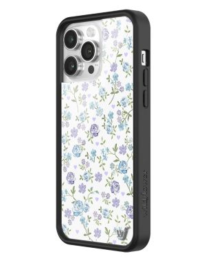 Lilac and Blue Floral iPhone Case