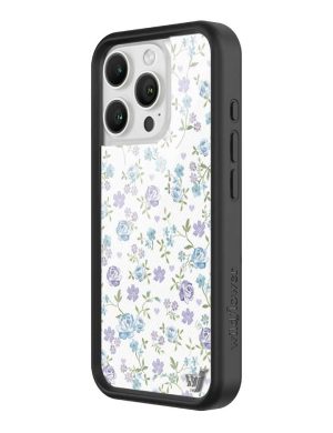 Lilac and Blue Floral iPhone Case