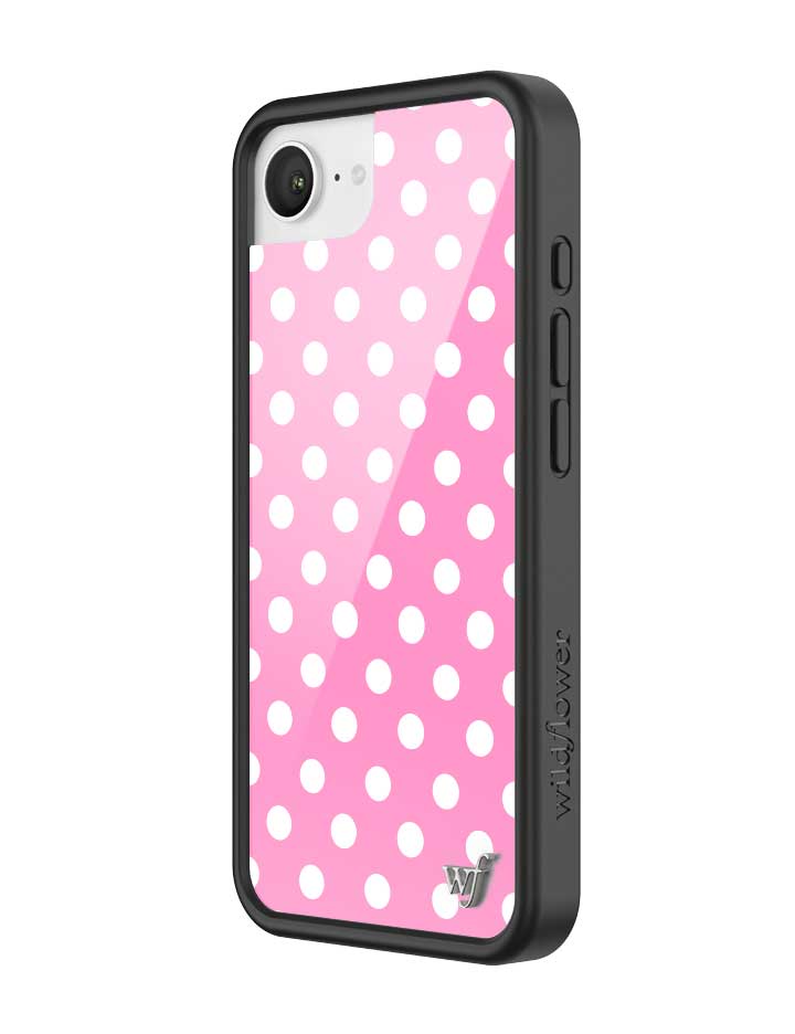 PPOD2016e-Pink-Polka-Dots-iPhone-16e-Case-02.jpg