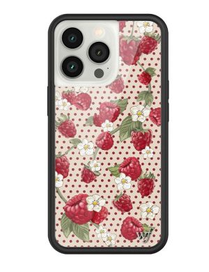 Raspberry Polka Dot iPhone Case