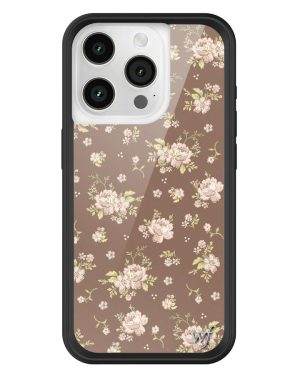 Brown Floral iPhone Case