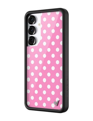 Polka Dot | Pink and White Samsung Galaxy Case